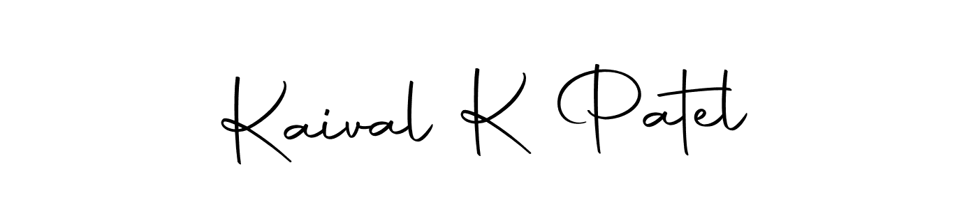 Also we have Kaival K Patel name is the best signature style. Create professional handwritten signature collection using Autography-DOLnW autograph style. Kaival K Patel signature style 10 images and pictures png