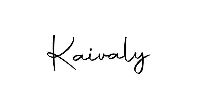 Use a signature maker to create a handwritten signature online. With this signature software, you can design (Autography-DOLnW) your own signature for name Kaivaly. Kaivaly signature style 10 images and pictures png