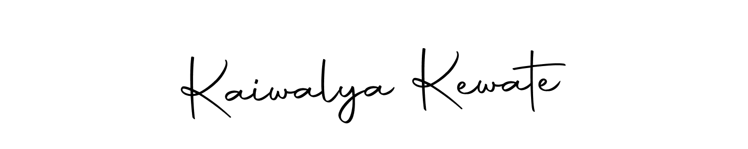 The best way (Autography-DOLnW) to make a short signature is to pick only two or three words in your name. The name Kaiwalya Kewate include a total of six letters. For converting this name. Kaiwalya Kewate signature style 10 images and pictures png
