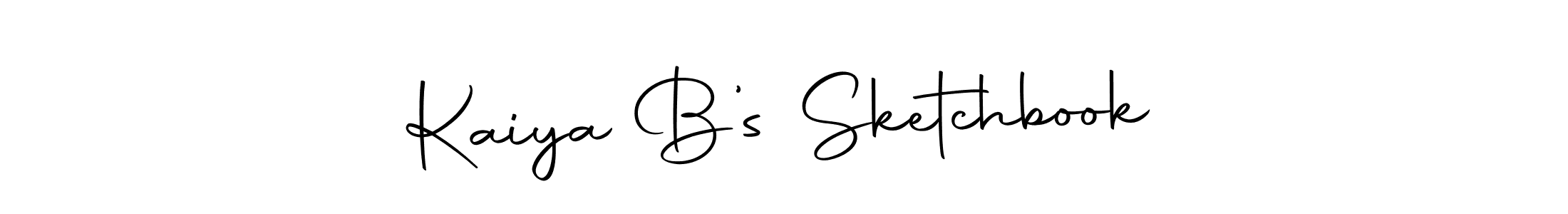 How to make Kaiya B’s Sketchbook name signature. Use Autography-DOLnW style for creating short signs online. This is the latest handwritten sign. Kaiya B’s Sketchbook signature style 10 images and pictures png