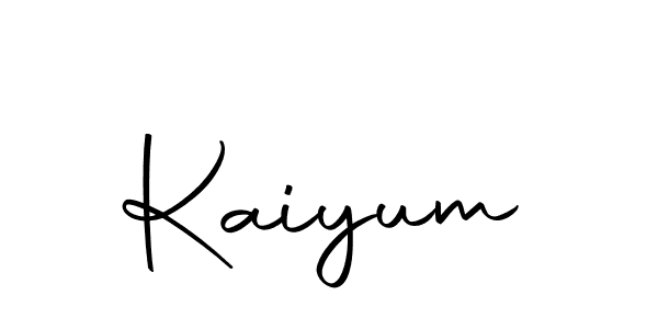 Use a signature maker to create a handwritten signature online. With this signature software, you can design (Autography-DOLnW) your own signature for name Kaiyum. Kaiyum signature style 10 images and pictures png