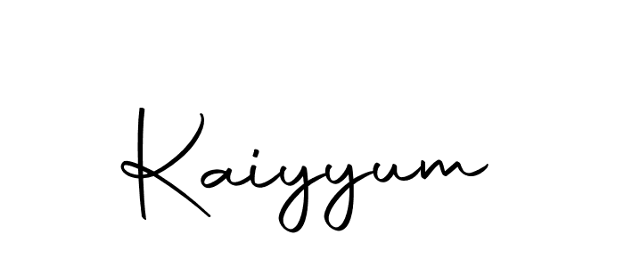 You should practise on your own different ways (Autography-DOLnW) to write your name (Kaiyyum) in signature. don't let someone else do it for you. Kaiyyum signature style 10 images and pictures png