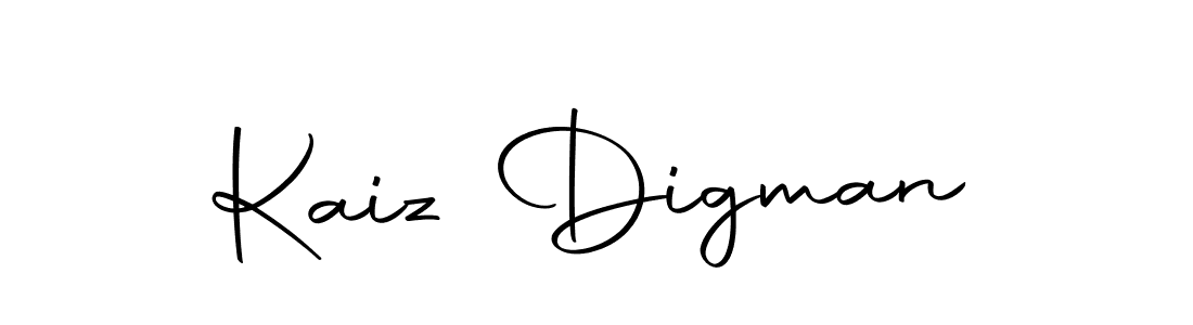 Design your own signature with our free online signature maker. With this signature software, you can create a handwritten (Autography-DOLnW) signature for name Kaiz Digman. Kaiz Digman signature style 10 images and pictures png