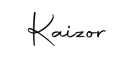 The Autography-DOLnW typeface gives name Kaizor a refined look. Suitable for certificates, diplomas, and official verification. Kaizor signature style 10 images and pictures png