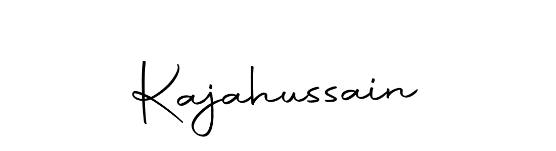 Use a signature maker to create a handwritten signature online. With this signature software, you can design (Autography-DOLnW) your own signature for name Kajahussain. Kajahussain signature style 10 images and pictures png
