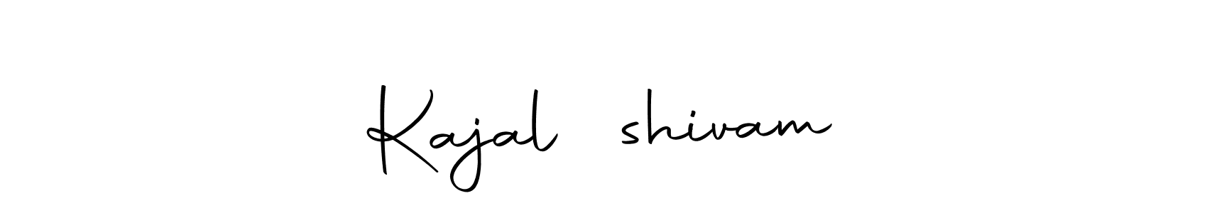 Make a beautiful signature design for name Kajal❤️shivam. With this signature (Autography-DOLnW) style, you can create a handwritten signature for free. Kajal❤️shivam signature style 10 images and pictures png