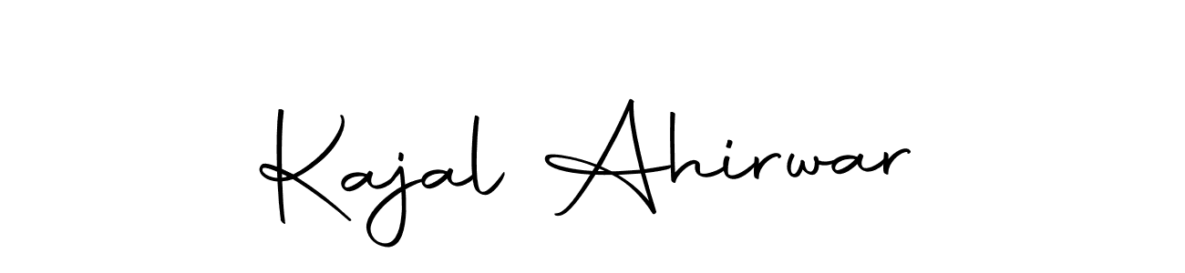 Autography-DOLnW is a professional signature style that is perfect for those who want to add a touch of class to their signature. It is also a great choice for those who want to make their signature more unique. Get Kajal Ahirwar name to fancy signature for free. Kajal Ahirwar signature style 10 images and pictures png