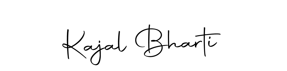 Make a beautiful signature design for name Kajal Bharti. Use this online signature maker to create a handwritten signature for free. Kajal Bharti signature style 10 images and pictures png