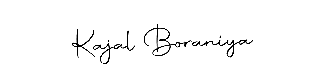 Also we have Kajal Boraniya name is the best signature style. Create professional handwritten signature collection using Autography-DOLnW autograph style. Kajal Boraniya signature style 10 images and pictures png