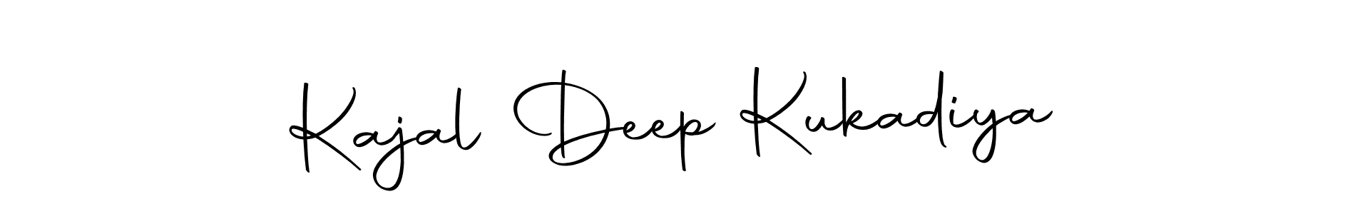 You should practise on your own different ways (Autography-DOLnW) to write your name (Kajal Deep Kukadiya) in signature. don't let someone else do it for you. Kajal Deep Kukadiya signature style 10 images and pictures png