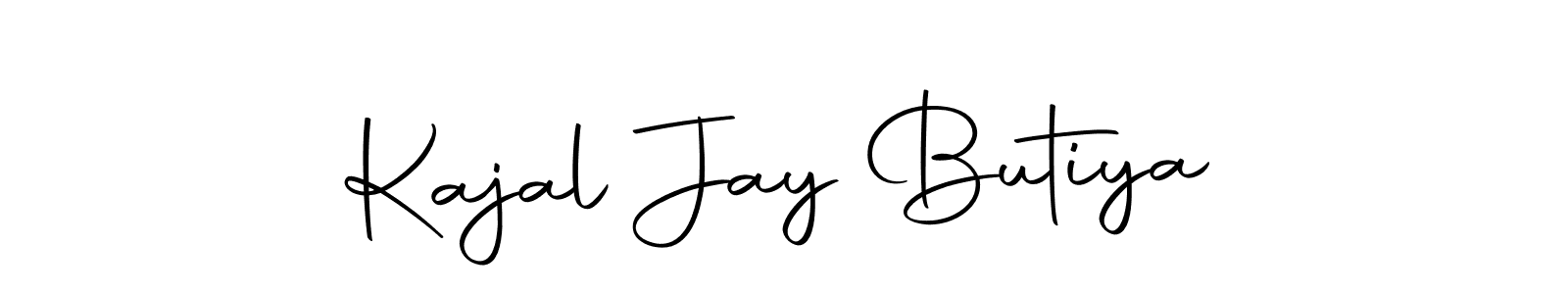 Make a beautiful signature design for name Kajal Jay Butiya. Use this online signature maker to create a handwritten signature for free. Kajal Jay Butiya signature style 10 images and pictures png