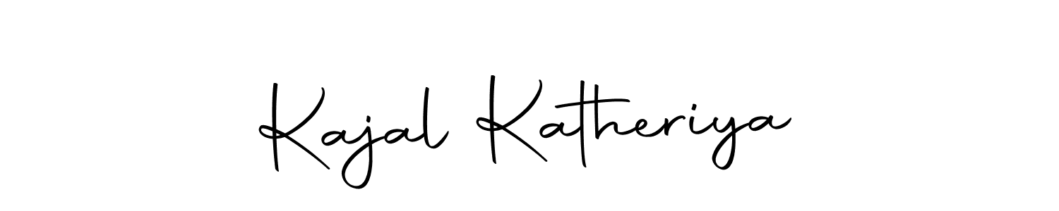 Design your own signature with our free online signature maker. With this signature software, you can create a handwritten (Autography-DOLnW) signature for name Kajal Katheriya. Kajal Katheriya signature style 10 images and pictures png