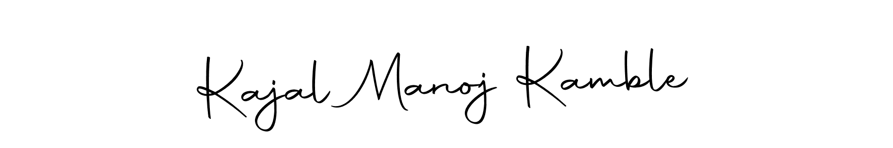 Also we have Kajal Manoj Kamble name is the best signature style. Create professional handwritten signature collection using Autography-DOLnW autograph style. Kajal Manoj Kamble signature style 10 images and pictures png