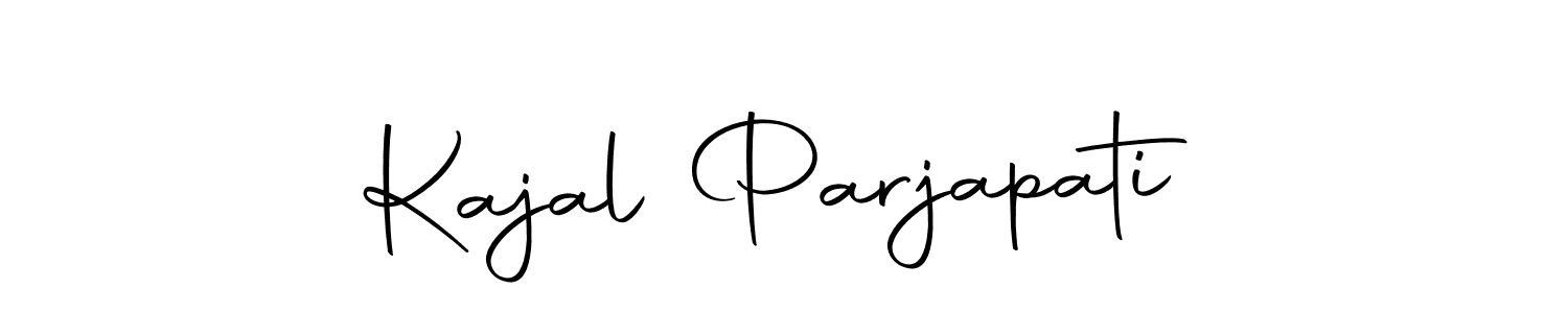 Create a beautiful signature design for name Kajal Parjapati. With this signature (Autography-DOLnW) fonts, you can make a handwritten signature for free. Kajal Parjapati signature style 10 images and pictures png