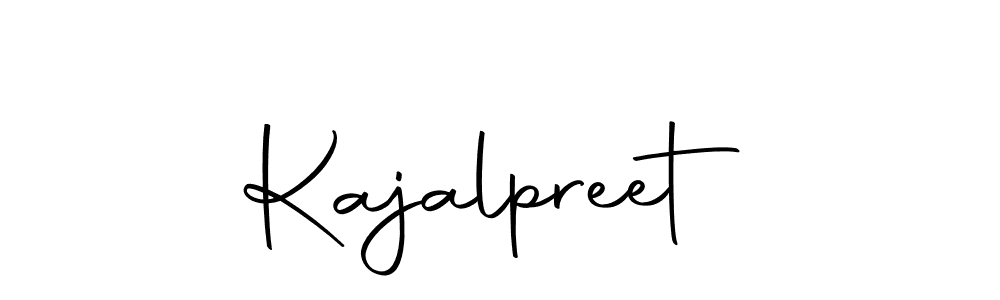 Use a signature maker to create a handwritten signature online. With this signature software, you can design (Autography-DOLnW) your own signature for name Kajalpreet. Kajalpreet signature style 10 images and pictures png