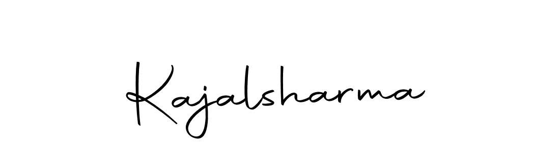 Kajalsharma stylish signature style. Best Handwritten Sign (Autography-DOLnW) for my name. Handwritten Signature Collection Ideas for my name Kajalsharma. Kajalsharma signature style 10 images and pictures png