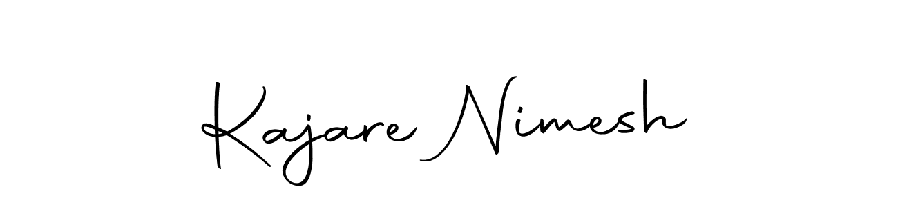 How to make Kajare Nimesh name signature. Use Autography-DOLnW style for creating short signs online. This is the latest handwritten sign. Kajare Nimesh signature style 10 images and pictures png