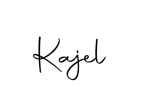 Use a signature maker to create a handwritten signature online. With this signature software, you can design (Autography-DOLnW) your own signature for name Kajel. Kajel signature style 10 images and pictures png