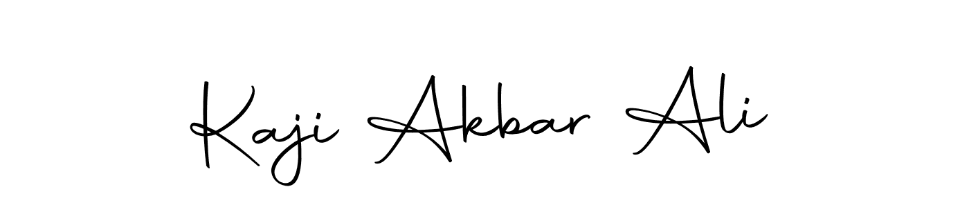 How to make Kaji Akbar Ali name signature. Use Autography-DOLnW style for creating short signs online. This is the latest handwritten sign. Kaji Akbar Ali signature style 10 images and pictures png
