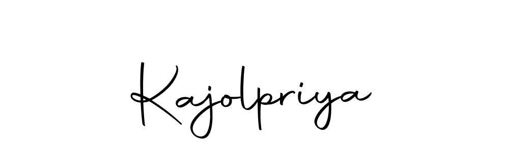 The best way (Autography-DOLnW) to make a short signature is to pick only two or three words in your name. The name Kajolpriya include a total of six letters. For converting this name. Kajolpriya signature style 10 images and pictures png