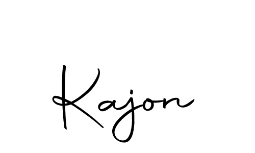 How to make Kajon name signature. Use Autography-DOLnW style for creating short signs online. This is the latest handwritten sign. Kajon signature style 10 images and pictures png