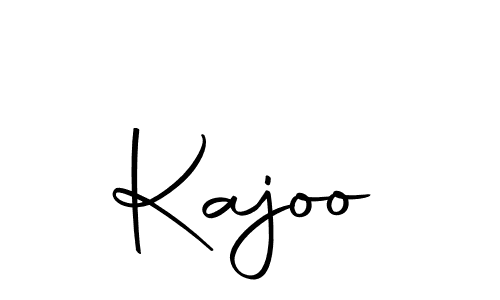 Use a signature maker to create a handwritten signature online. With this signature software, you can design (Autography-DOLnW) your own signature for name Kajoo. Kajoo signature style 10 images and pictures png