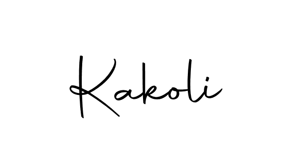 How to make Kakoli signature? Autography-DOLnW is a professional autograph style. Create handwritten signature for Kakoli name. Kakoli signature style 10 images and pictures png