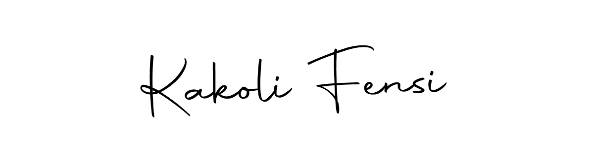 Here are the top 10 professional signature styles for the name Kakoli Fensi. These are the best autograph styles you can use for your name. Kakoli Fensi signature style 10 images and pictures png