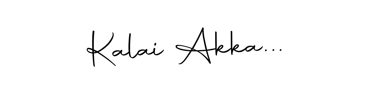 You should practise on your own different ways (Autography-DOLnW) to write your name (Kalai Akka...) in signature. don't let someone else do it for you. Kalai Akka... signature style 10 images and pictures png