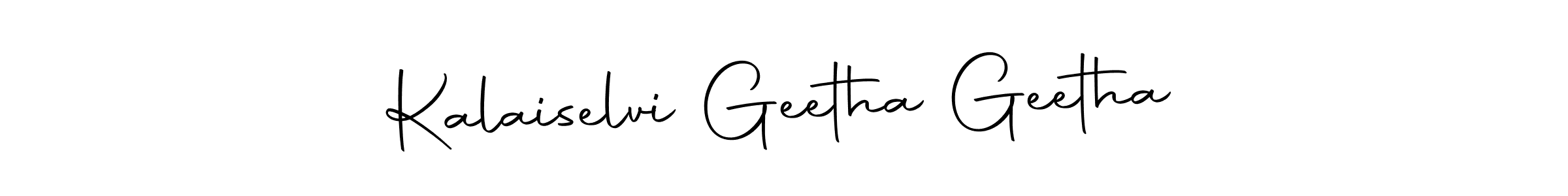 Make a beautiful signature design for name Kalaiselvi Geetha Geetha. With this signature (Autography-DOLnW) style, you can create a handwritten signature for free. Kalaiselvi Geetha Geetha signature style 10 images and pictures png