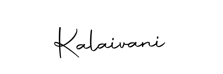 Design your own signature with our free online signature maker. With this signature software, you can create a handwritten (Autography-DOLnW) signature for name Kalaivani. Kalaivani signature style 10 images and pictures png