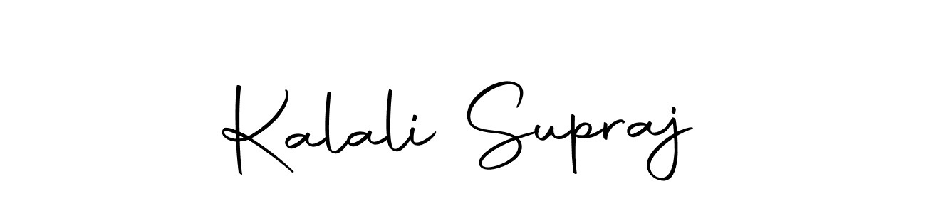 Design your own signature with our free online signature maker. With this signature software, you can create a handwritten (Autography-DOLnW) signature for name Kalali Supraj. Kalali Supraj signature style 10 images and pictures png
