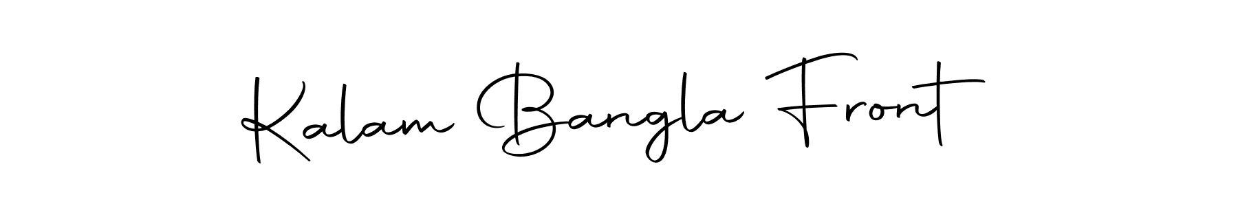 You can use this online signature creator to create a handwritten signature for the name Kalam Bangla Front. This is the best online autograph maker. Kalam Bangla Front signature style 10 images and pictures png