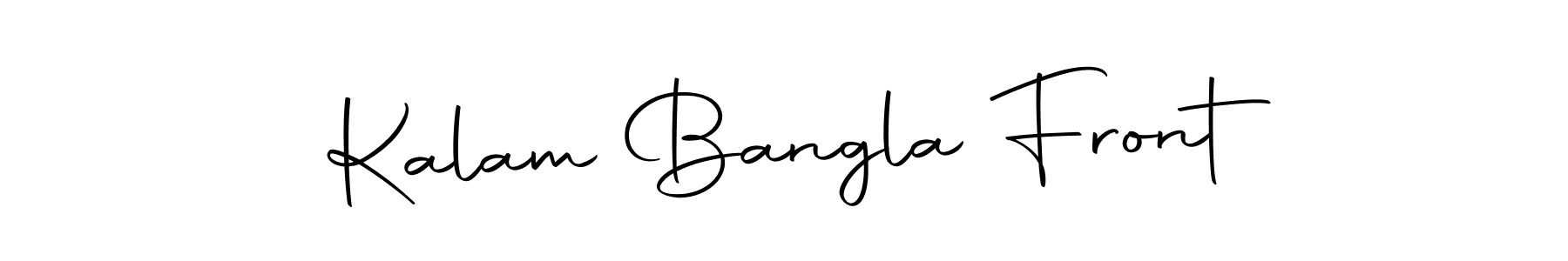 You can use this online signature creator to create a handwritten signature for the name Kalam Bangla Front. This is the best online autograph maker. Kalam Bangla Front signature style 10 images and pictures png