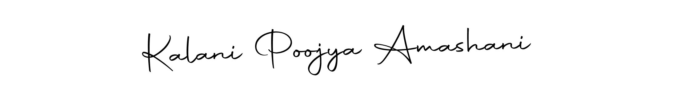 The best way (Autography-DOLnW) to make a short signature is to pick only two or three words in your name. The name Kalani Poojya Amashani include a total of six letters. For converting this name. Kalani Poojya Amashani signature style 10 images and pictures png
