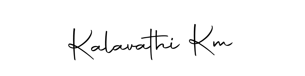 How to make Kalavathi Km signature? Autography-DOLnW is a professional autograph style. Create handwritten signature for Kalavathi Km name. Kalavathi Km signature style 10 images and pictures png