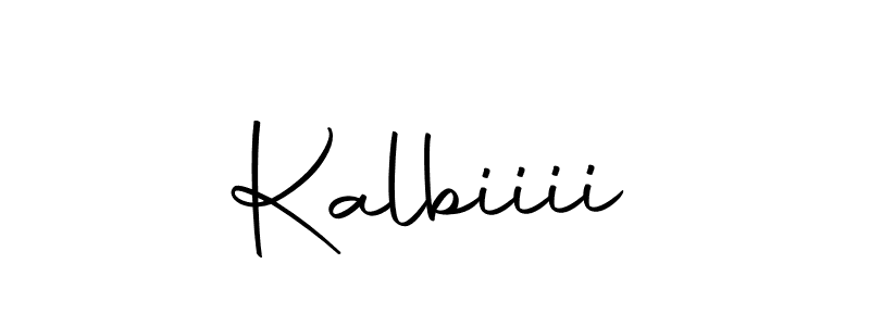 Design your own signature with our free online signature maker. With this signature software, you can create a handwritten (Autography-DOLnW) signature for name Kalbiiii. Kalbiiii signature style 10 images and pictures png