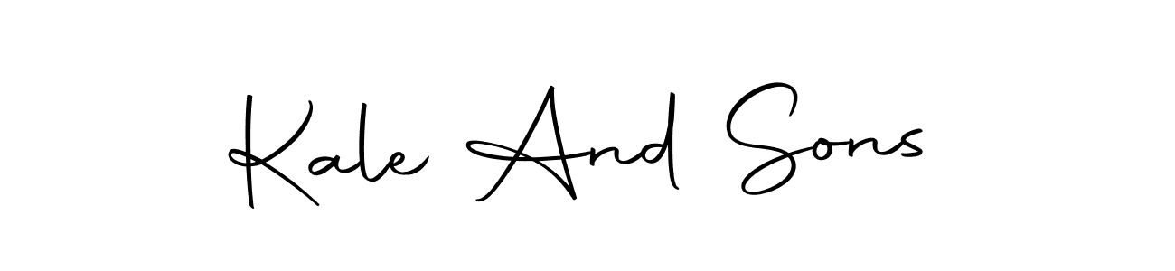 Make a beautiful signature design for name Kale And Sons. Use this online signature maker to create a handwritten signature for free. Kale And Sons signature style 10 images and pictures png
