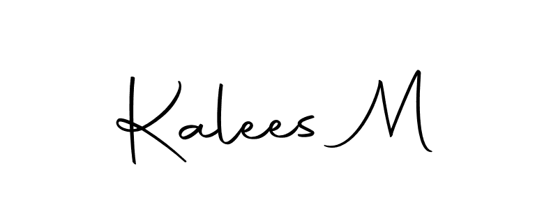 How to make Kalees M signature? Autography-DOLnW is a professional autograph style. Create handwritten signature for Kalees M name. Kalees M signature style 10 images and pictures png