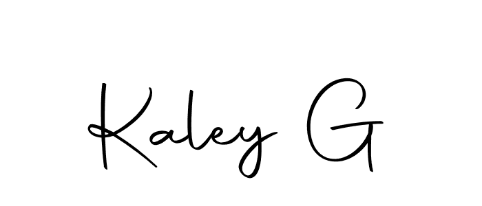 How to make Kaley G name signature. Use Autography-DOLnW style for creating short signs online. This is the latest handwritten sign. Kaley G signature style 10 images and pictures png