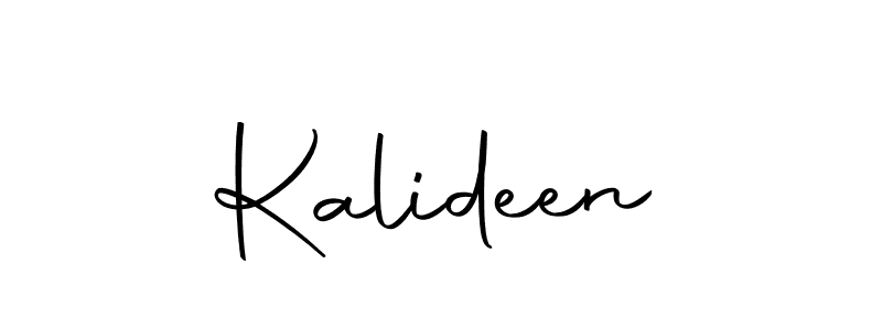 How to make Kalideen signature? Autography-DOLnW is a professional autograph style. Create handwritten signature for Kalideen name. Kalideen signature style 10 images and pictures png