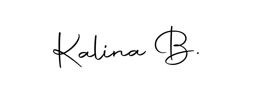 This is the best signature style for the Kalina B. name. Also you like these signature font (Autography-DOLnW). Mix name signature. Kalina B. signature style 10 images and pictures png
