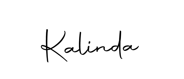 Design your own signature with our free online signature maker. With this signature software, you can create a handwritten (Autography-DOLnW) signature for name Kalinda. Kalinda signature style 10 images and pictures png
