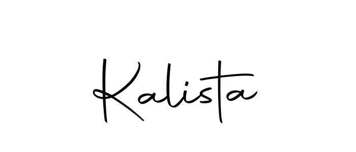 Design your own signature with our free online signature maker. With this signature software, you can create a handwritten (Autography-DOLnW) signature for name Kalista. Kalista signature style 10 images and pictures png