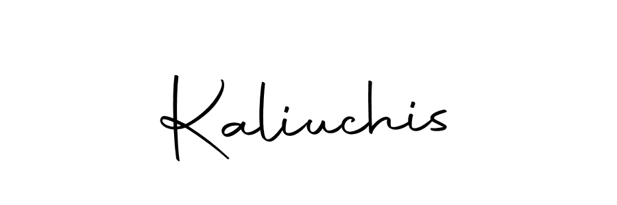 Make a beautiful signature design for name Kaliuchis. Use this online signature maker to create a handwritten signature for free. Kaliuchis signature style 10 images and pictures png