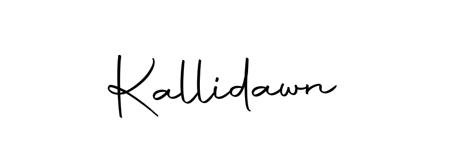 Design your own signature with our free online signature maker. With this signature software, you can create a handwritten (Autography-DOLnW) signature for name Kallidawn. Kallidawn signature style 10 images and pictures png
