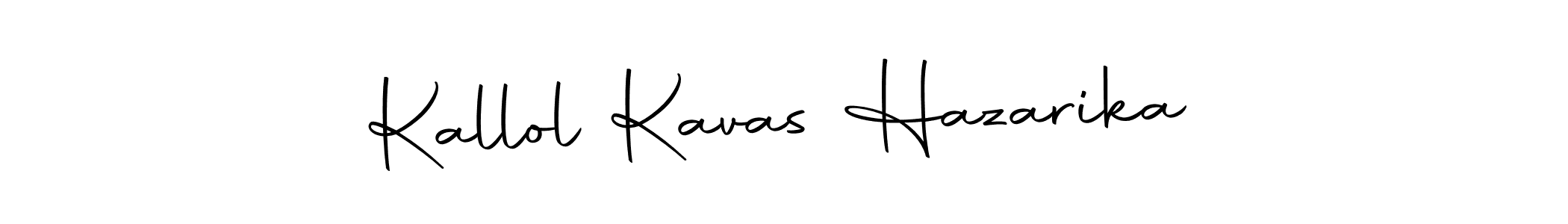 How to make Kallol Kavas Hazarika name signature. Use Autography-DOLnW style for creating short signs online. This is the latest handwritten sign. Kallol Kavas Hazarika signature style 10 images and pictures png