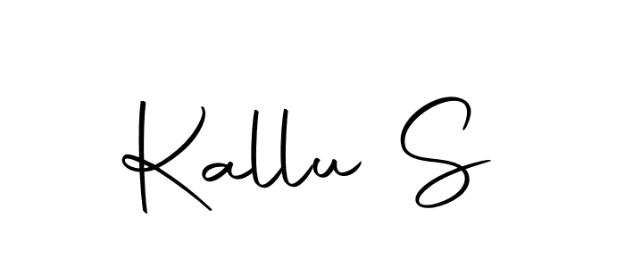 You can use this online signature creator to create a handwritten signature for the name Kallu S. This is the best online autograph maker. Kallu S signature style 10 images and pictures png