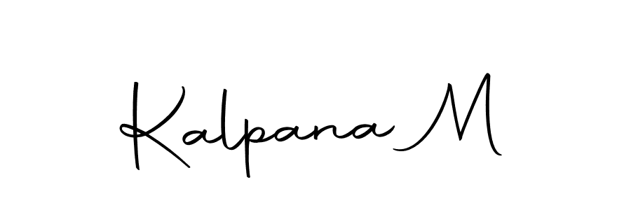 Use a signature maker to create a handwritten signature online. With this signature software, you can design (Autography-DOLnW) your own signature for name Kalpana M. Kalpana M signature style 10 images and pictures png