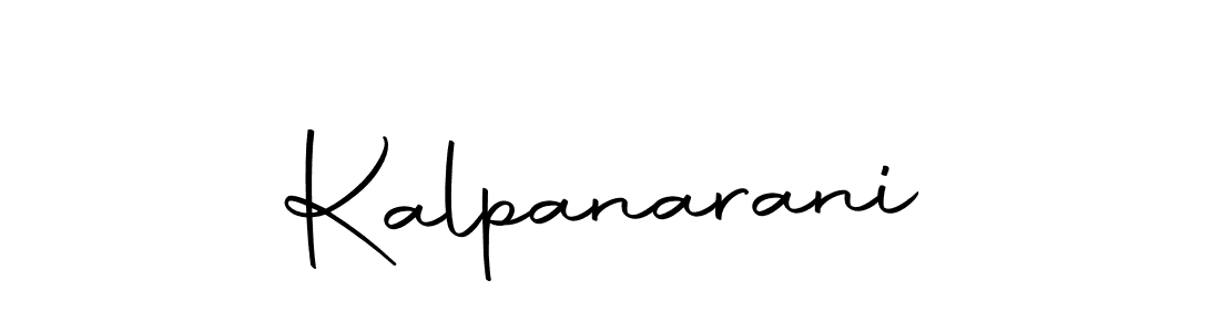 Use a signature maker to create a handwritten signature online. With this signature software, you can design (Autography-DOLnW) your own signature for name Kalpanarani. Kalpanarani signature style 10 images and pictures png